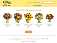 Tablet Screenshot of karfreflorist.com